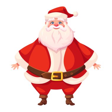 Renkli düz santa ayakta