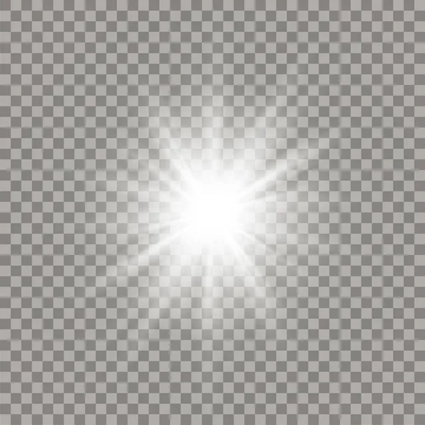 Estrella blanca brillante suave — Vector de stock