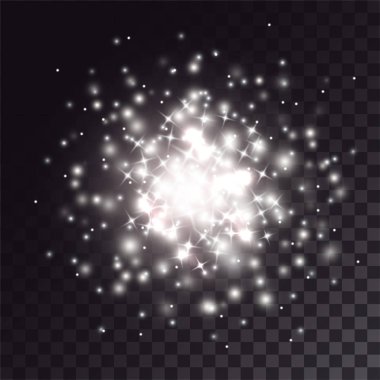 Sparkles etkisinin beyaz patlama