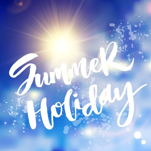 Yaz tatil yazı poster