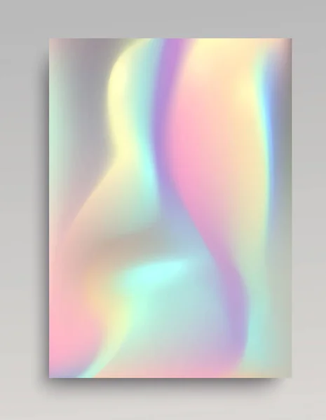 Holographische glühende Plakate Hintergrund — Stockvektor