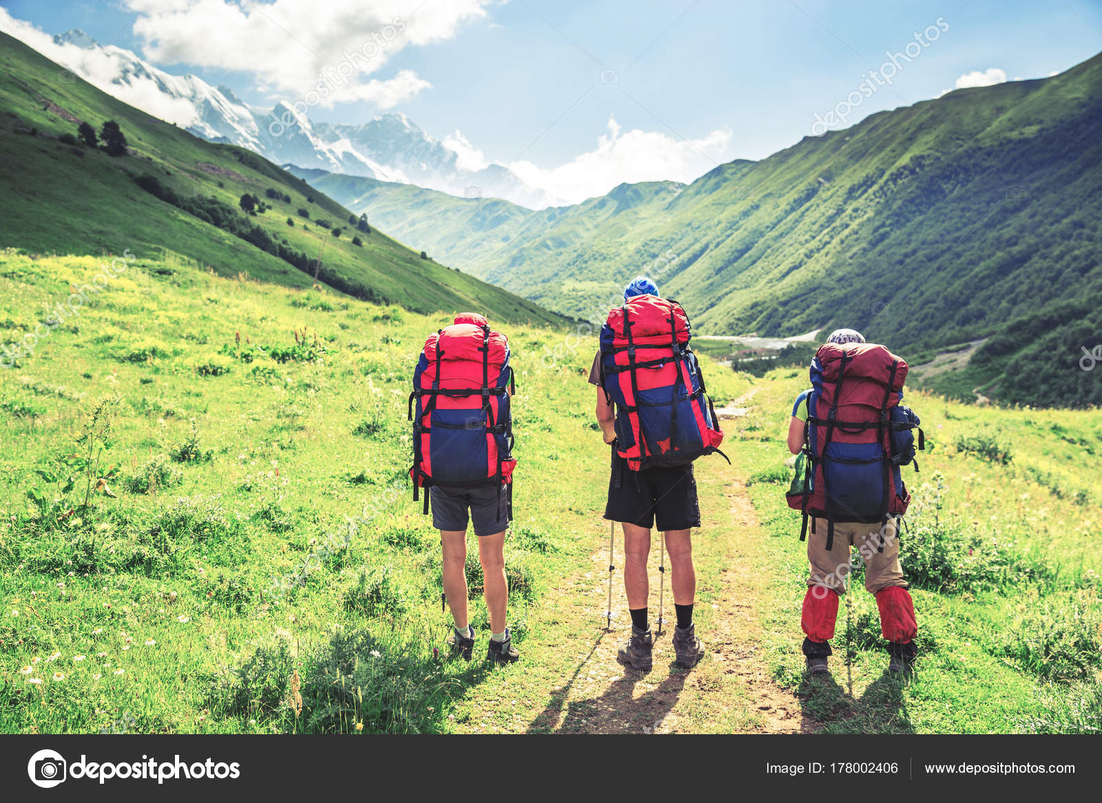 Randonnées pédestres dans de belles Groupe de