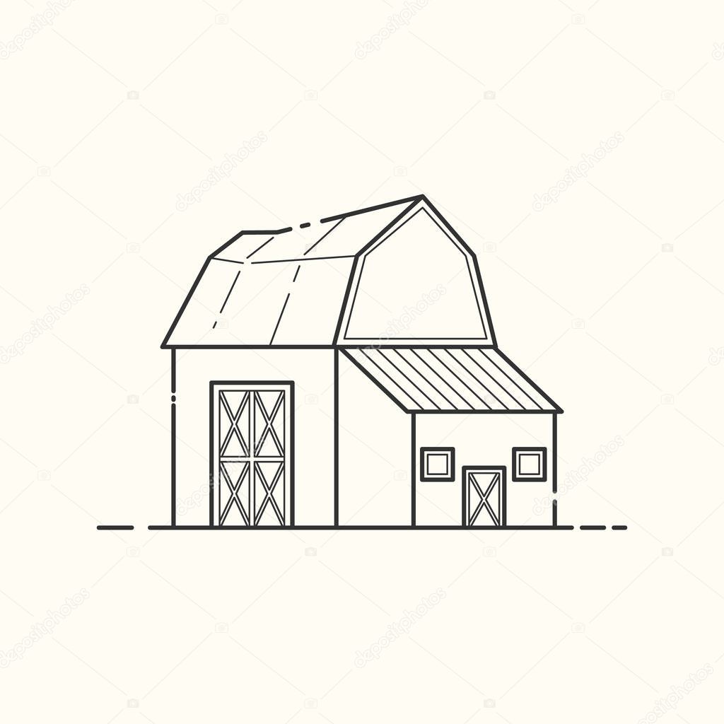 Farm barn card