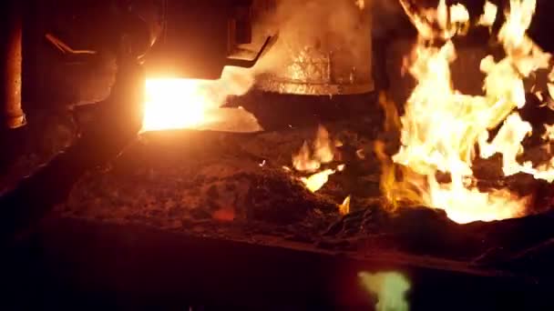 重型冶金机，金属钢 — 图库视频影像