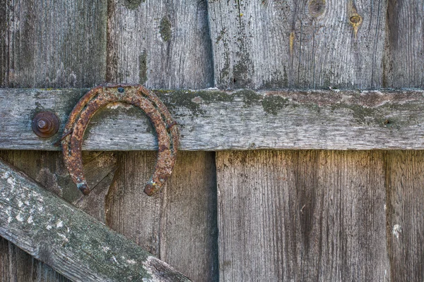 Viejo herradura oxidada — Foto de Stock