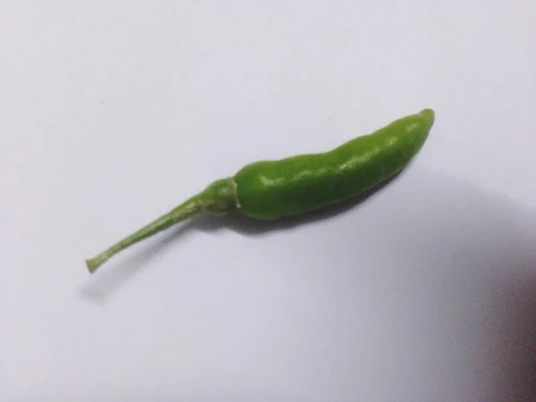 Un peperoncino piccante piccante verde chiamato Capsicum annuum — Foto Stock