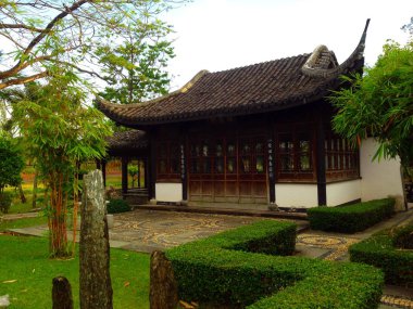 Güzel Çin bahçe sahne.