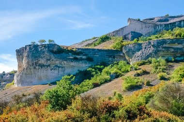 Manzara, güzel rock. Yeşil çimenler, Bahar