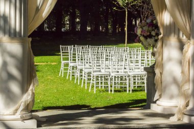 Törene güneşli güzel düğün süslemeleri