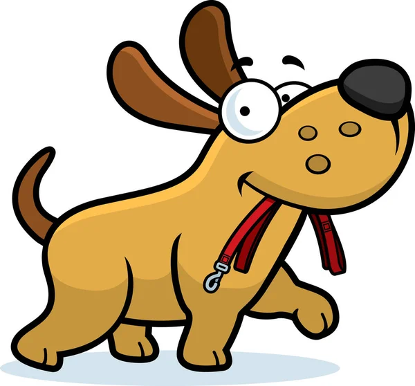 Correa de perro de dibujos animados — Vector de stock