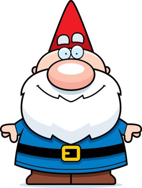 Çizgi film Gnome gülümseyen