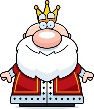 Çizgi film gülümseyen Kral