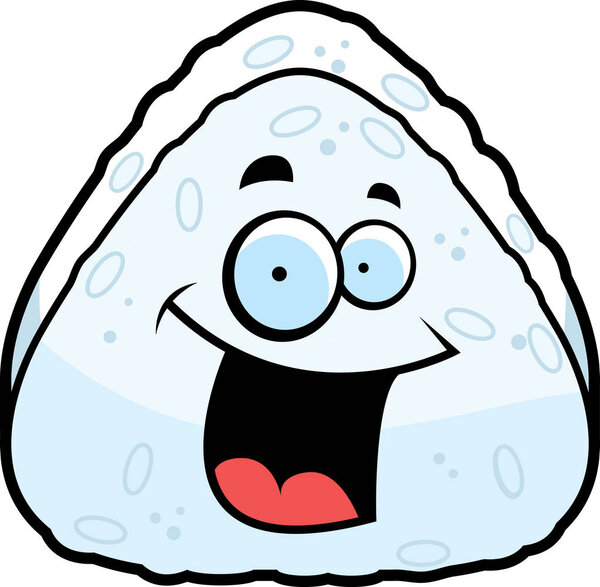 Карикатурный рисовый шар
