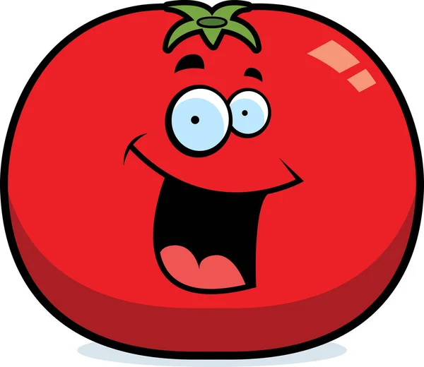 Desenhos animados Tomate Sorrindo — Vetor de Stock