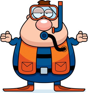 Çizgi film Scuba Diver karışık