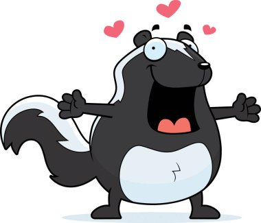 Çizgi film kokarca kucaklama