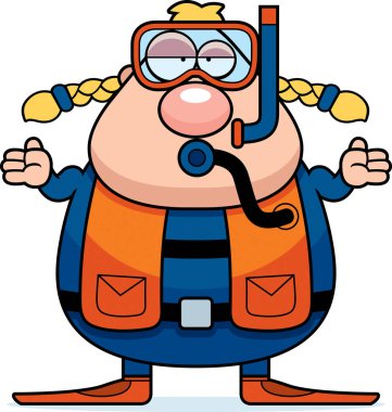 Çizgi film Scuba Diver karışık