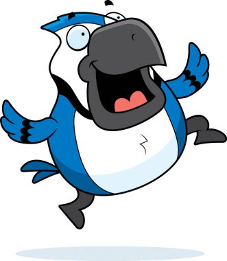 Çizgi film Blue Jay atlama