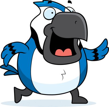 Çizgi film Blue Jay yürüyüş
