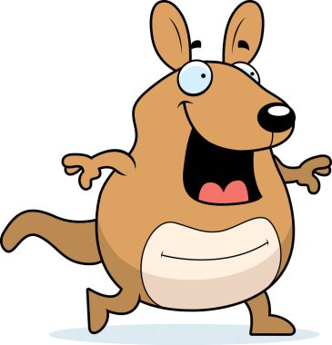 Çizgi film Wallaby yürüyüş