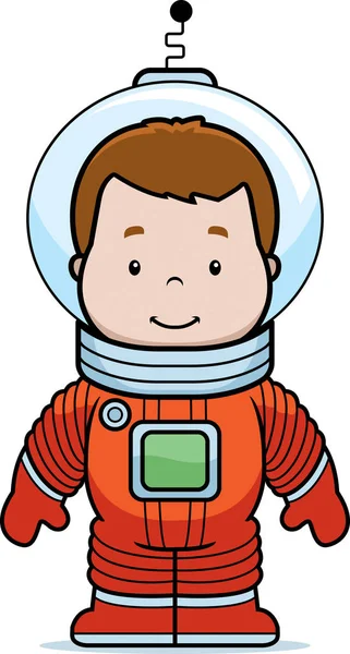 Çizgi film astronot çocuk — Stok Vektör