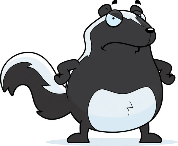 Cartoon Skunk Angry — Stock Vector