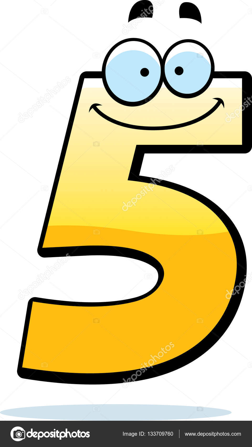 Cartoon Number Five Stock Vector Image by ©cthoman #133709760 Cartoon Number Five Stock Vector Image by ©cthoman #133709760