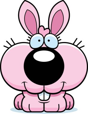 Çizgi film Bunny gülümseyen