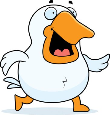 Çizgi film kaz yürüyüş