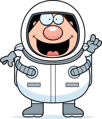 Çizgi film astronot fikir