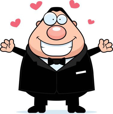 Çizgi film damat kucaklama