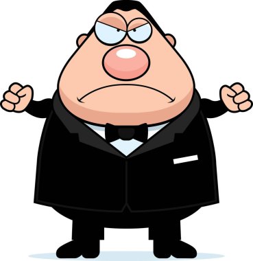 Çizgi film damat kızgın