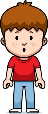 çizgi film çocuk şaşırmış