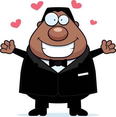 Çizgi film damat kucaklama