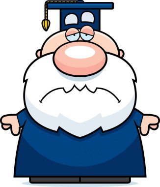 Çizgi film üzgün Profesör