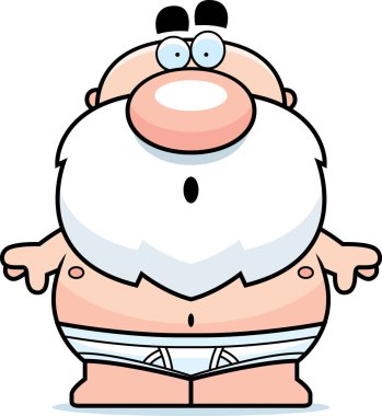 İç çamaşırı şaşırmış adam