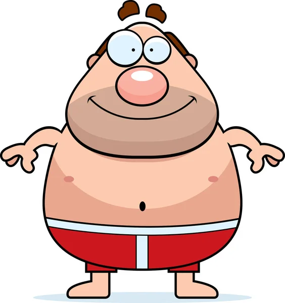 Maillot de bain Cartoon Man — Image vectorielle