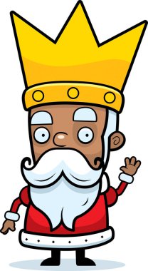 Çizgi film sallayarak Kral