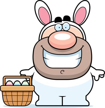 Paskalya tavşanı sepeti