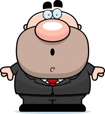 sürpriz karikatür işadamı