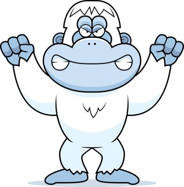 yeti zły kreskówka