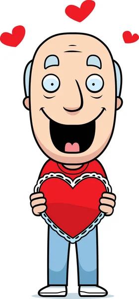 Karikatura člověka Valentine — Stockový vektor