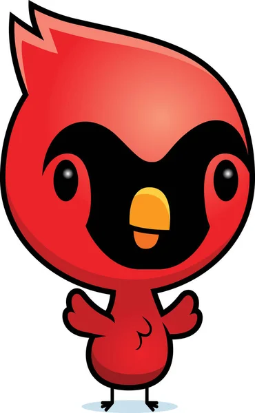 Cartoon Baby Cardinal — Stock Vector