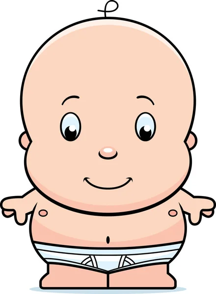 Fralda de bebê dos desenhos animados — Vetor de Stock