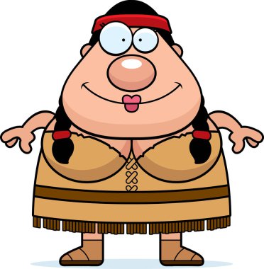 Çizgi film Kızılderili kadın