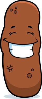 Çizgi film bok gülümseyen