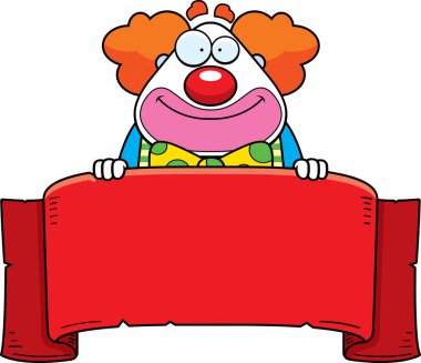 Çizgi film palyaço afiş