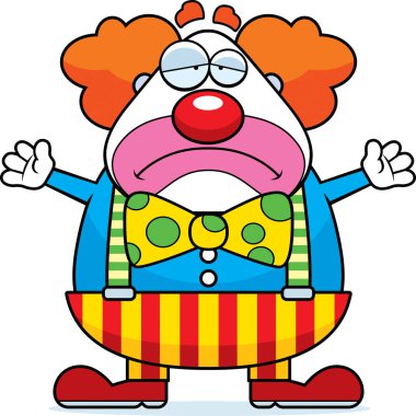 Çizgi film palyaço üzücü