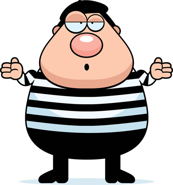 Cartoon Frenchman Shrug