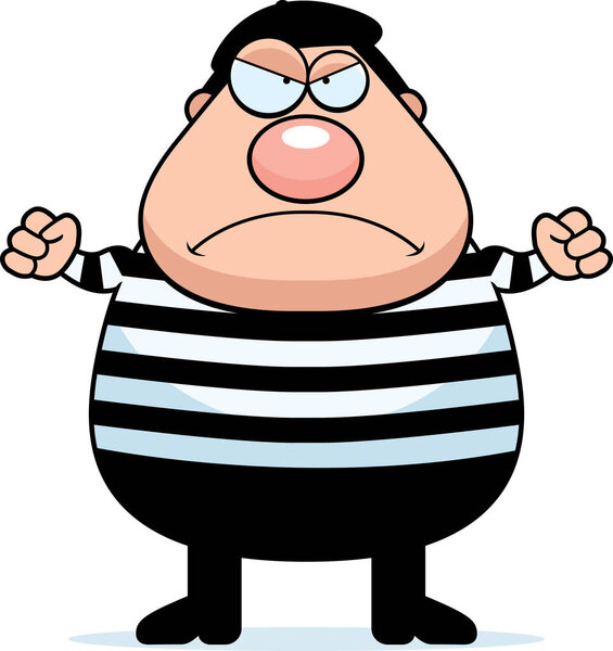 Cartoon Frenchman Angry